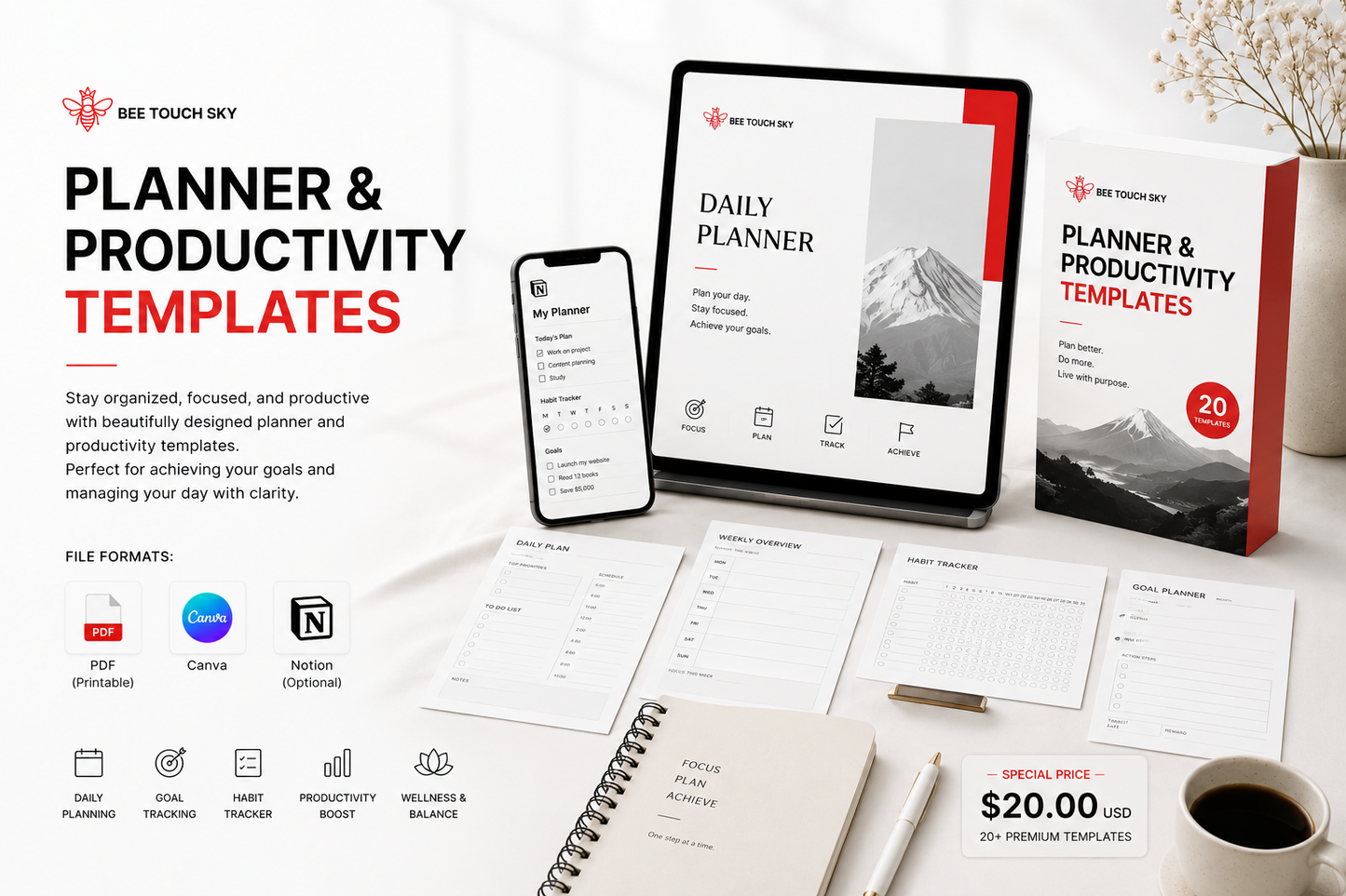 Planner & Productivity Templates